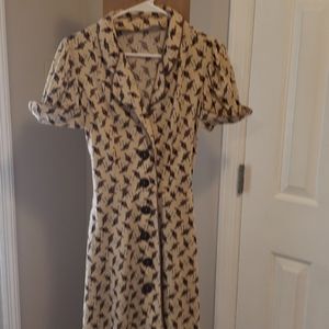 Polo pony horse print dress